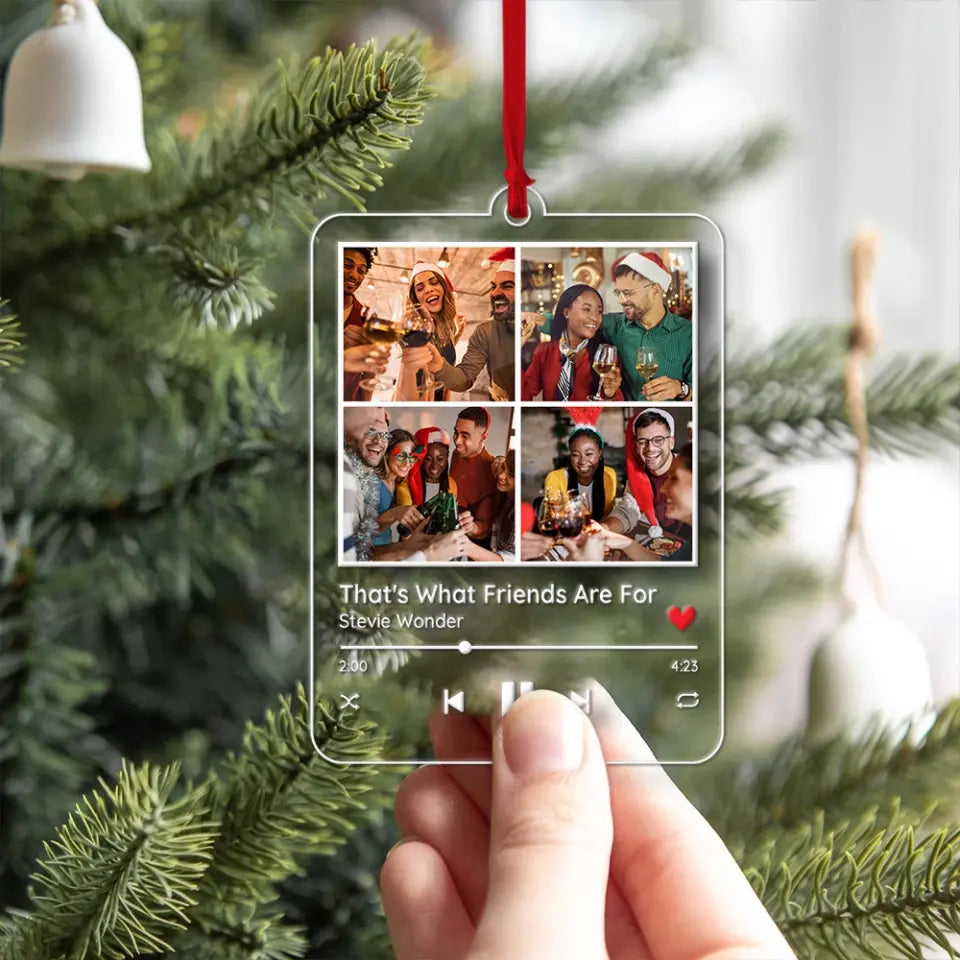 Melodies Of Joy, Customizable Acrylic Ornament Symphony, Xmas Gift For Friends Besties | 311IHPNPOR1145