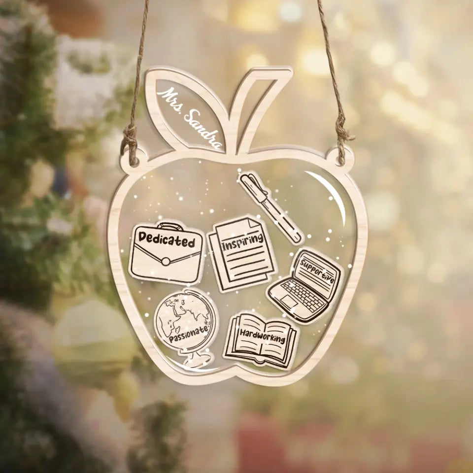 Teacher's Influence Custom Ornament Teacher Appreciation Gift