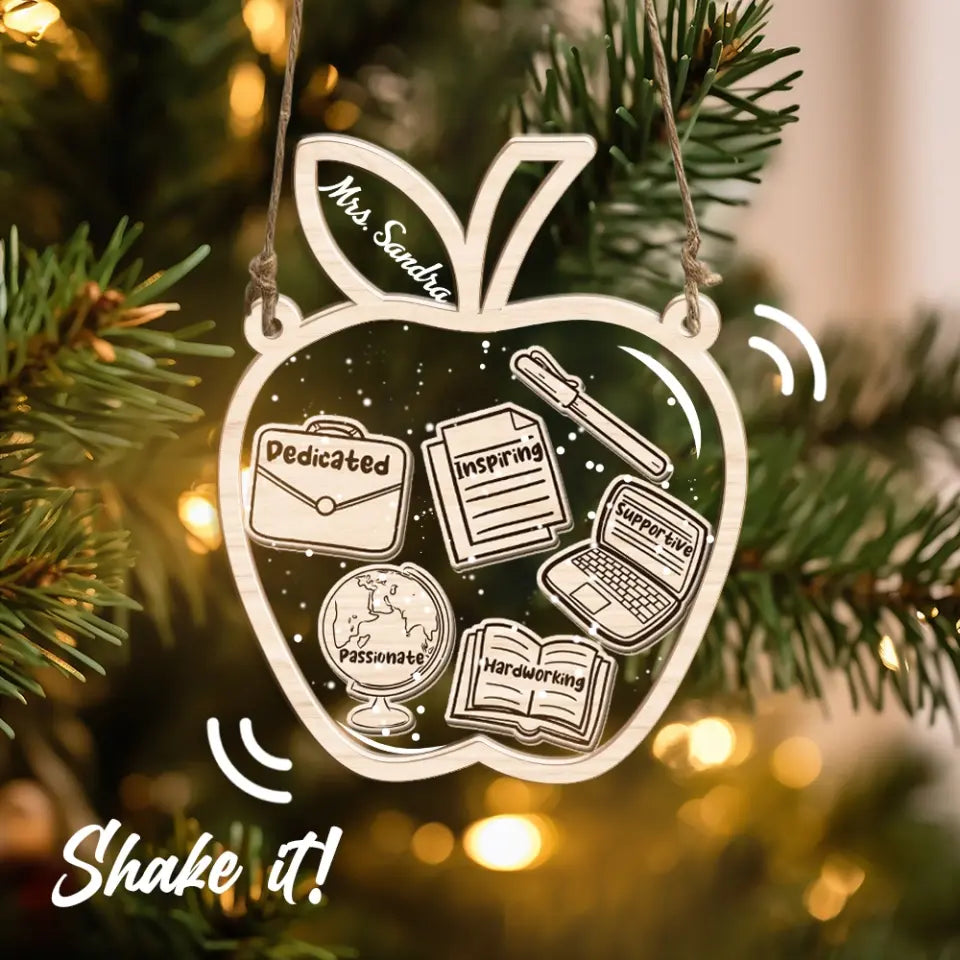 Teacher's Influence Custom Ornament Teacher Appreciation Gift