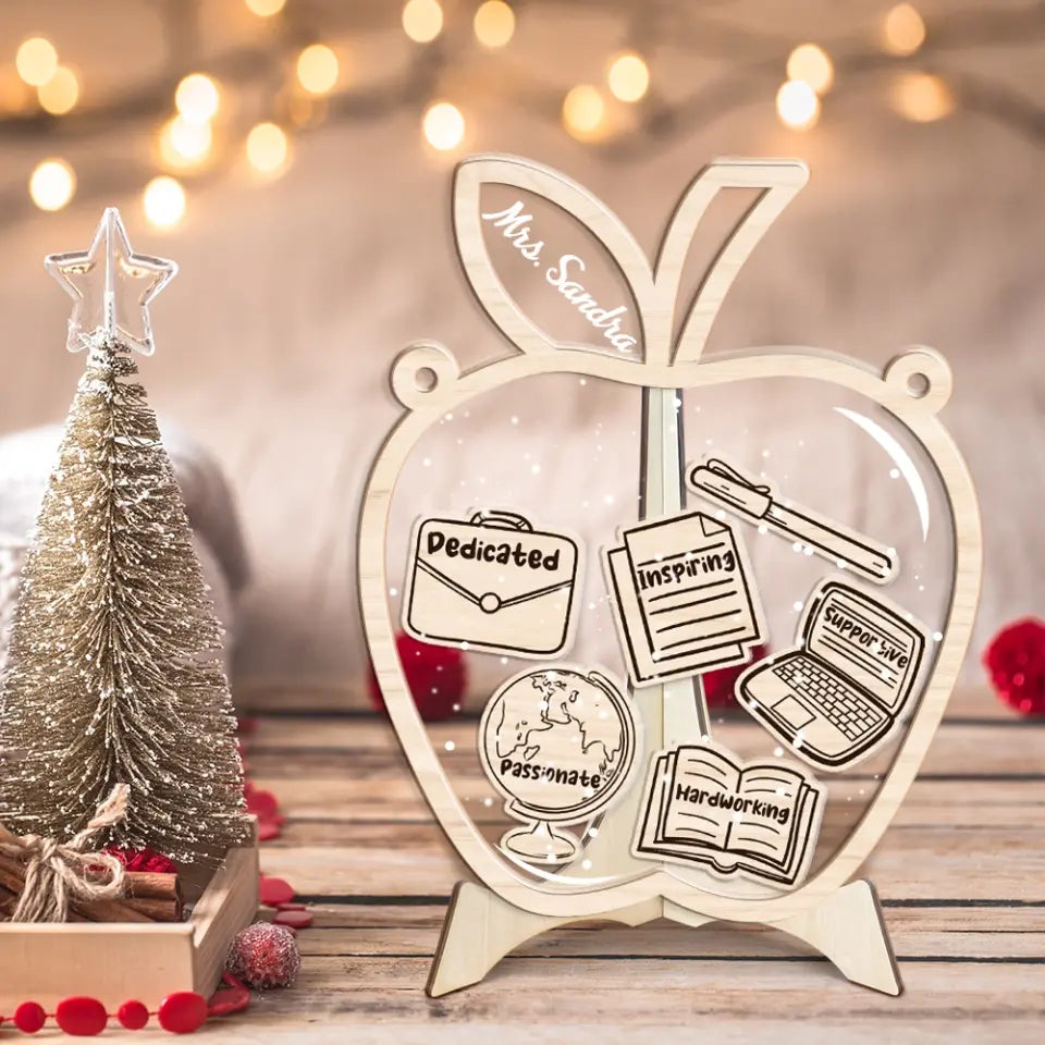 Teacher's Influence Custom Ornament Teacher Appreciation Gift