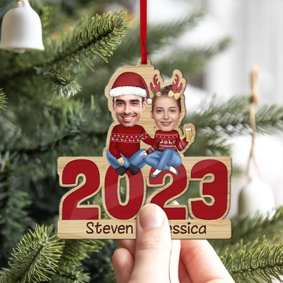 May Your Christmas Be Bright - Personalized Wooden Ornament
