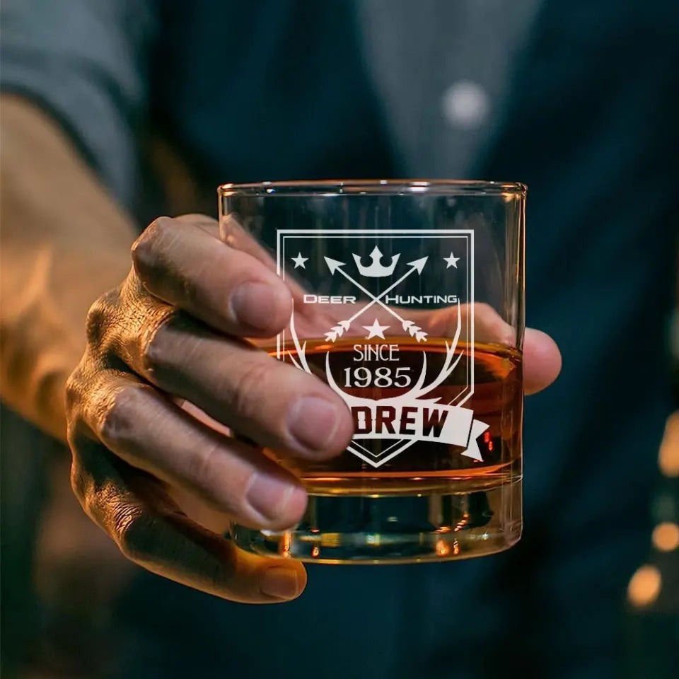 Deer Hunting - Personalized Glassware - Blass Bar - Gift for Hunting Lovers, Hunters