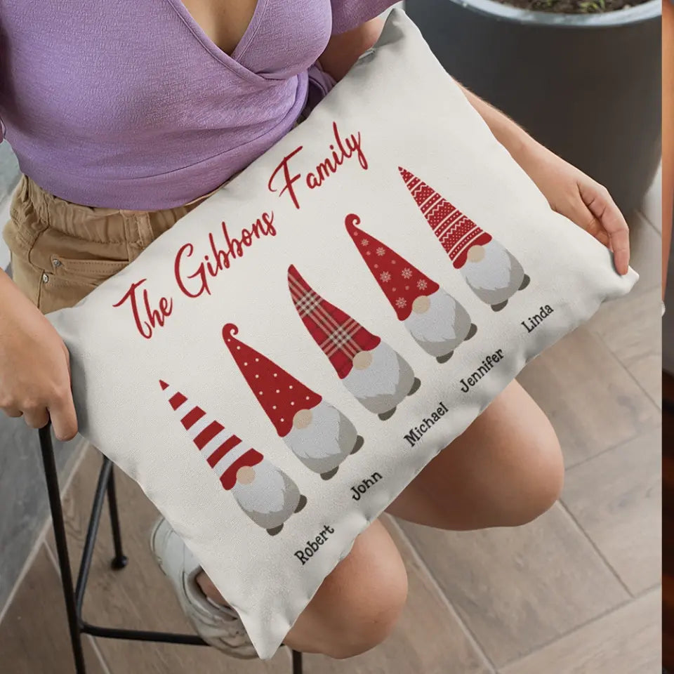 Gnomes At Christmas Gnome For The Holidays Custom Retangular Pillow Christmas Gift