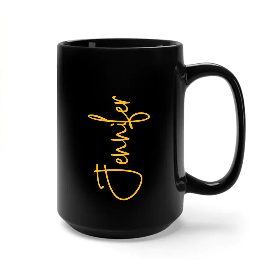 Eid Mubarak Ramadan - Personalized Black Mug - Eid Gift For Husband or Wife