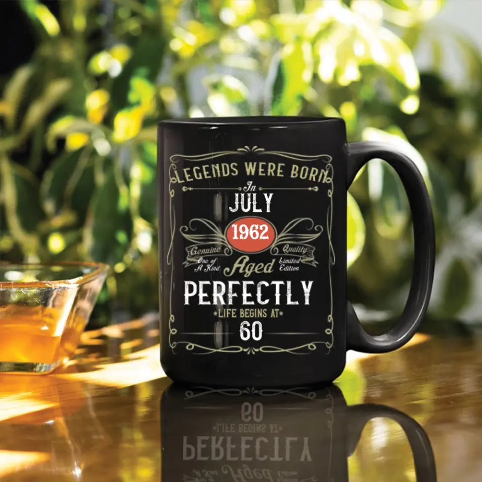 Legends Were Born Personalized Black Mug