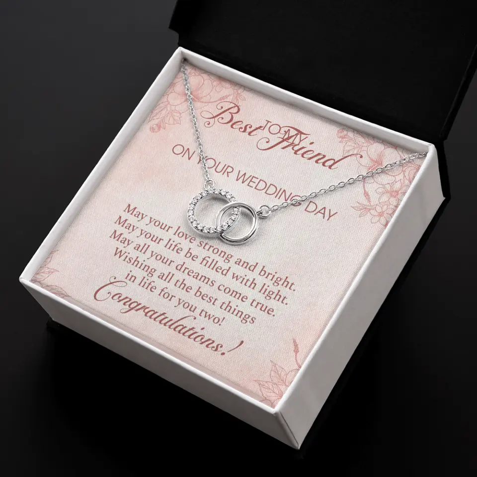 May Your Love Strong And Bright - Custom Name Necklace - Gift For Besties