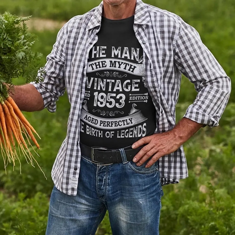 The Man The Myth Vintage Edition | Personalized T-shirt