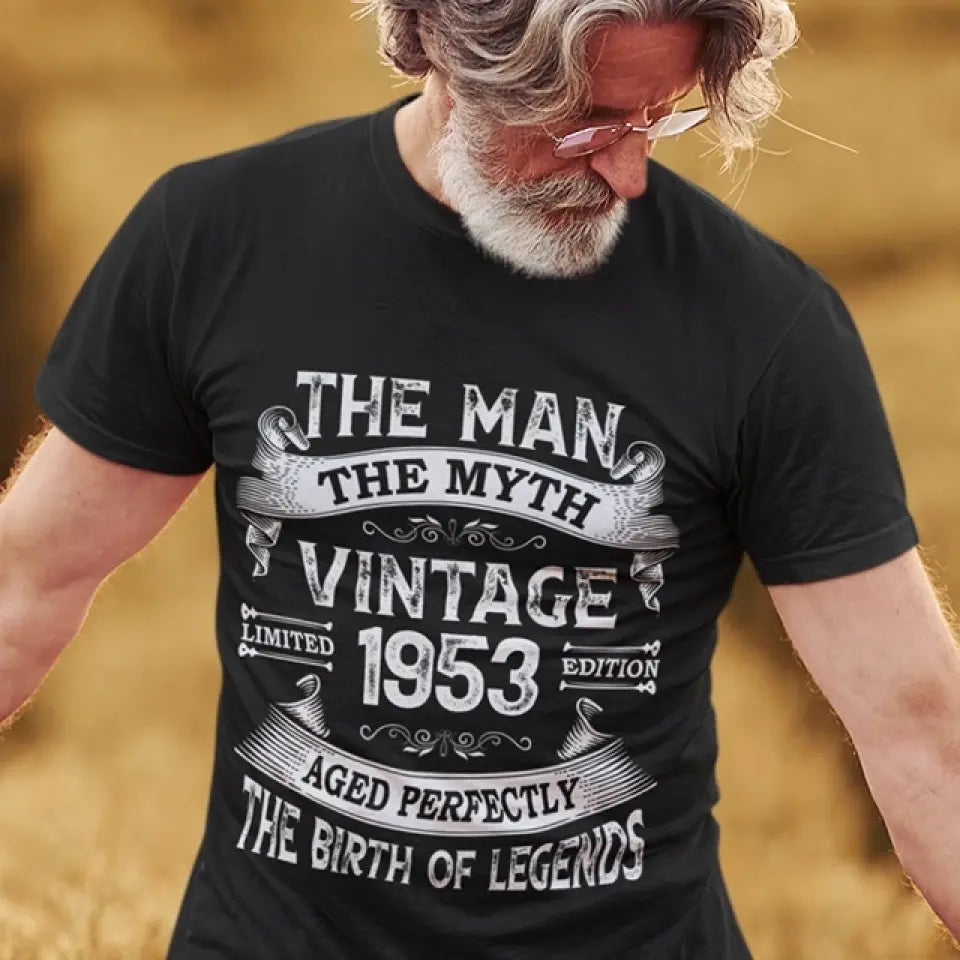 The Man The Myth Vintage Edition | Personalized T-shirt