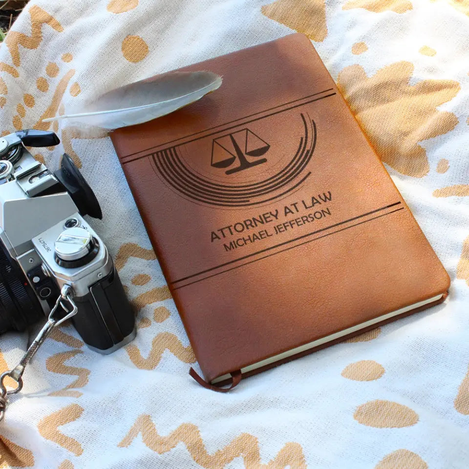 Lawyer's Log Personalized Leather Journal Gift For Lawyer