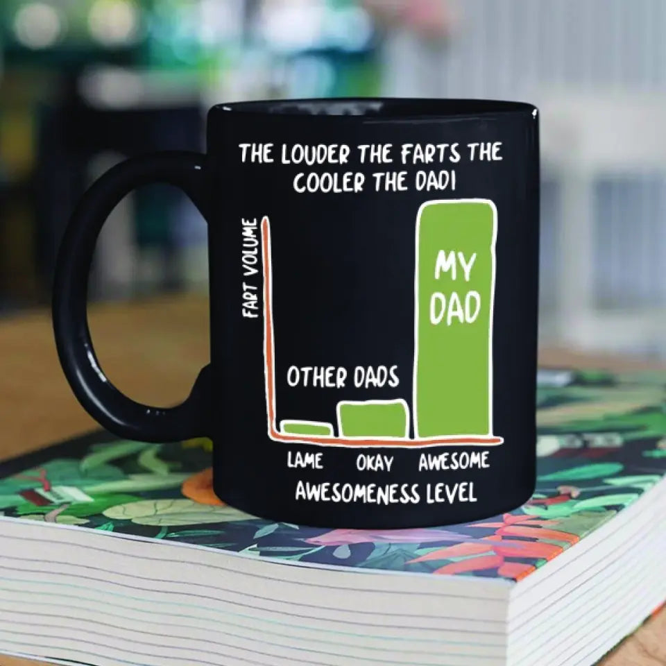 The Louder The Farts The Cooler The Dad White Mug Funny Father's Day Gifts