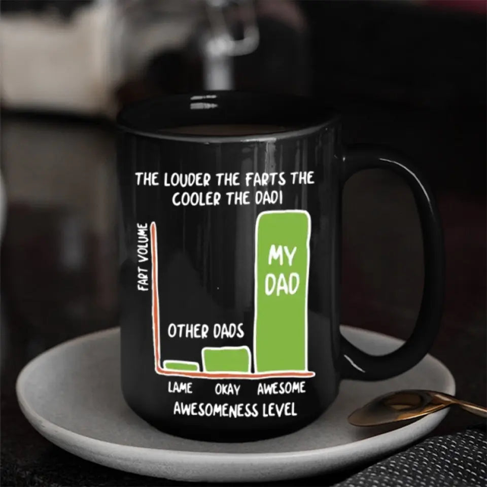 The Louder The Farts The Cooler The Dad White Mug Funny Father's Day Gifts
