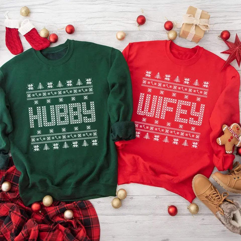 Ugly Sweater With Personalized Name, Christmas Ugly Sweater, Standard Sweatshirt, Christmas Gift |
 311IHPBNTS1157