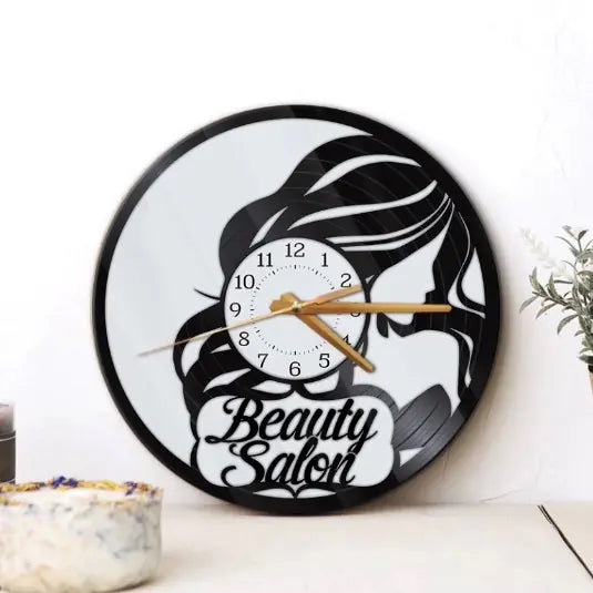 Beauty Salon - Special Wall Clock - Best Gift For Hairdressers For Hairstylists For Him/Her - Hair Salon Decor - 306IHPNPWC652