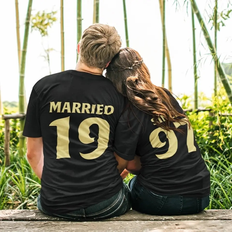 Celebrating Anniversary - Personalized Tshirt - Best Gifts for Parents/Friends | 208IHPTHTS010