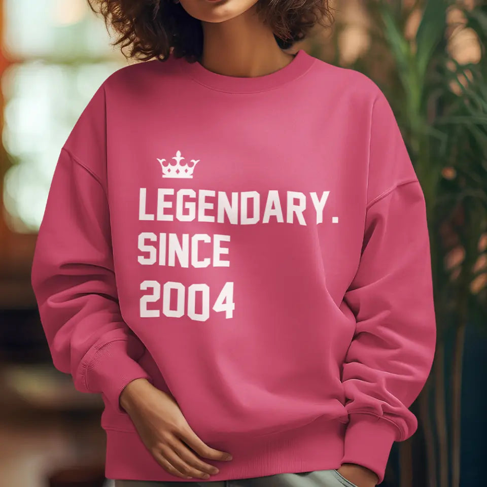 Legendary Since - Custom Year Sweatshirt Hoodie - Birthday Gifts For Children Friends