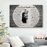 Eternal Bonds: A Gift of Art for Our Daughter-in-Law and Son, Wall Art Canvas/Poster, Gift For Son & Daughter-in-law | 309IHPBNCA1034