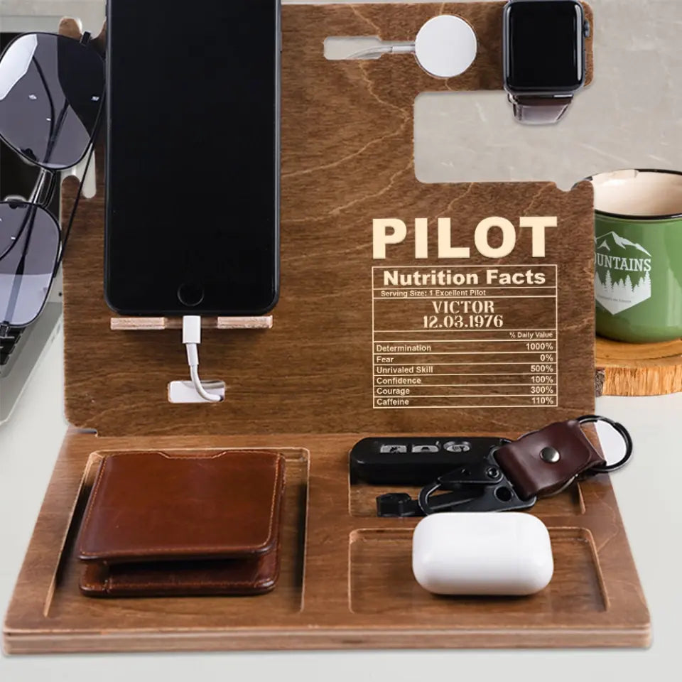 Trust me I'm A Pilot Personalized Dock Station Airplane Gift