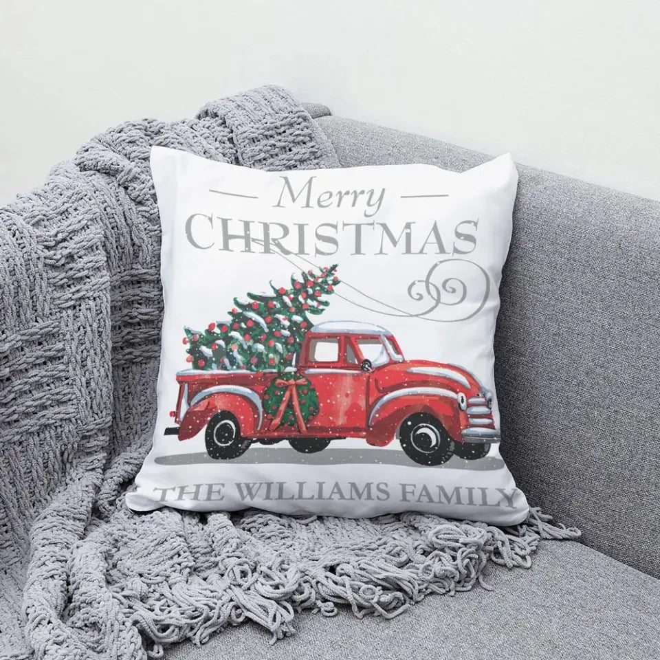 Christmas Truck With Tree Pillow Christmas Gift For Family