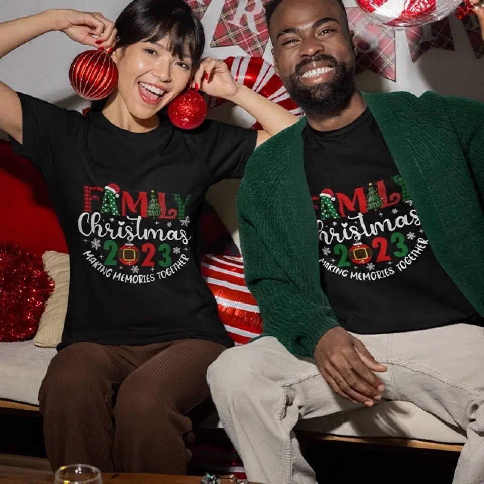 Making Memories Together - Youth/Adult Unisex T-shirt - Christmas Unity Gifts for Family Members