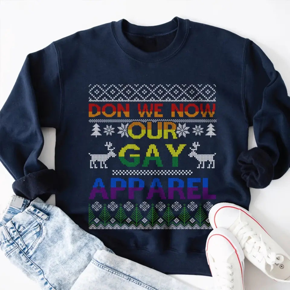Don We Now Our Gay Apparel, Standard Crew Necklace, Gift For LGBT Lesbian Gay Community | 311IHPBNTS1111