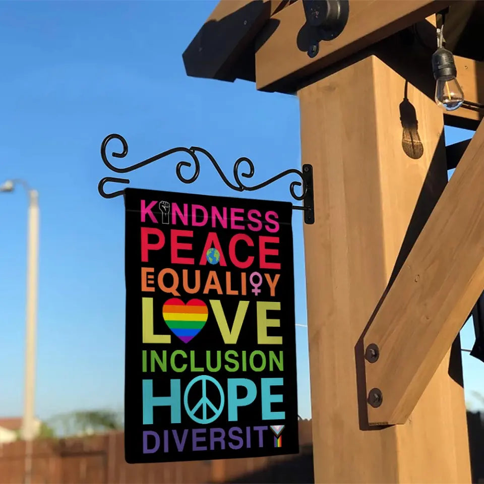 Kindness Peace Equality Love - Lgbtq Pride Flag - Lgbt Gift - Gifts for Pride Month