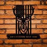 Hunting Decor Custom Cut Metal Sign