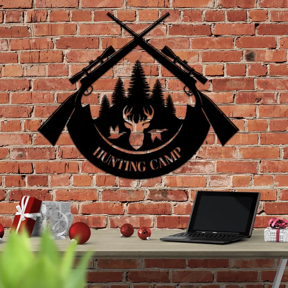 Hunting Decor Custom Cut Metal Sign