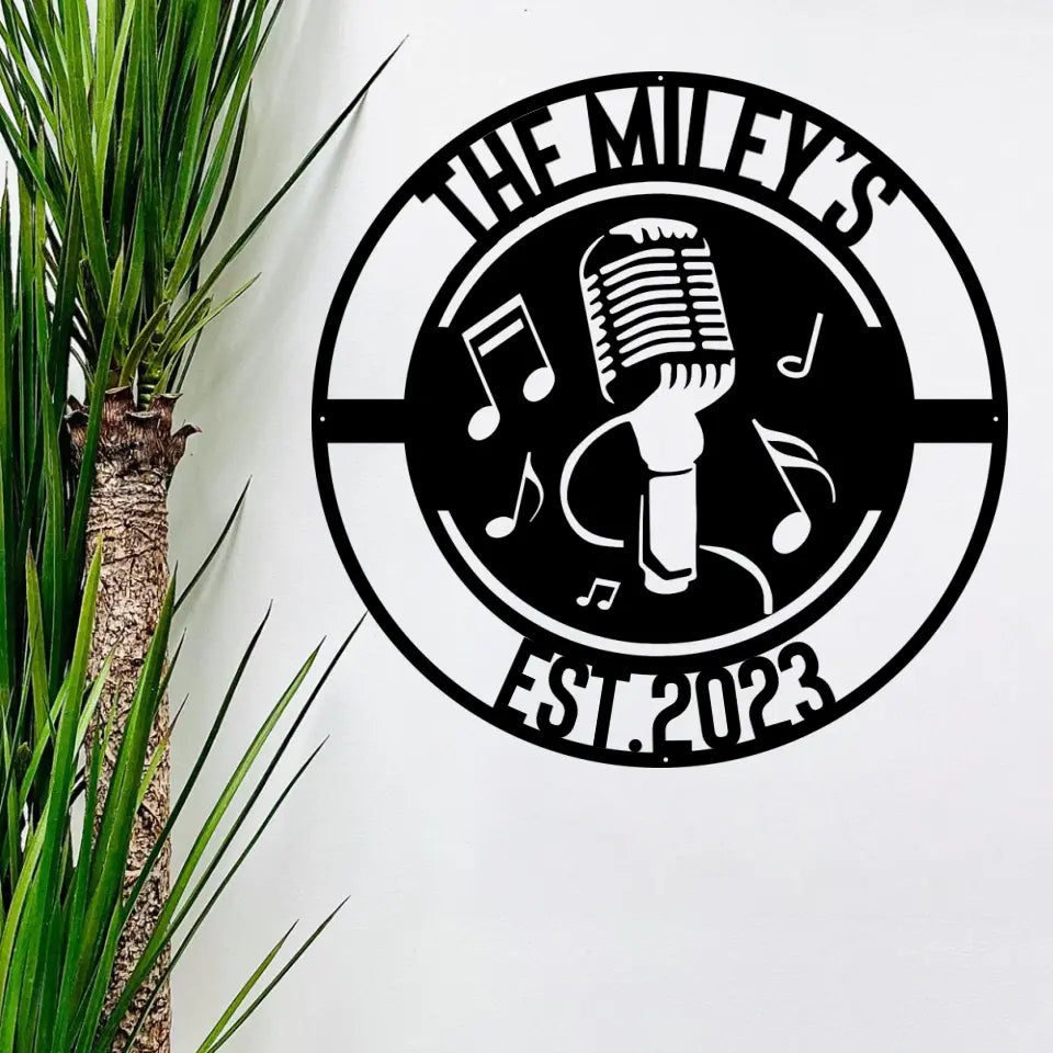 Music Audio Studio Custom Metal Sign Housewarming Gift For Musician