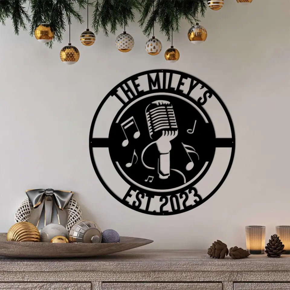 Music Audio Studio Custom Metal Sign Housewarming Gift For Musician