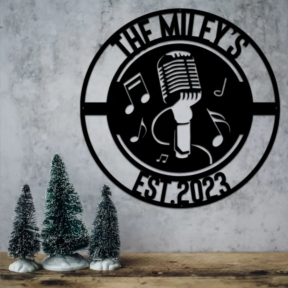 Music Audio Studio Custom Metal Sign Housewarming Gift For Musician