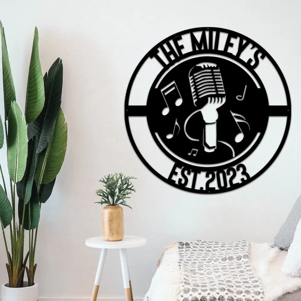 Music Audio Studio Custom Metal Sign Housewarming Gift For Musician
