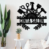 Blossom Beauty, Floral Elegance, Metal Sign Wall Art, Gift For Hairdresser, Barber, Hair Stylist | 311IHPLNMT1185