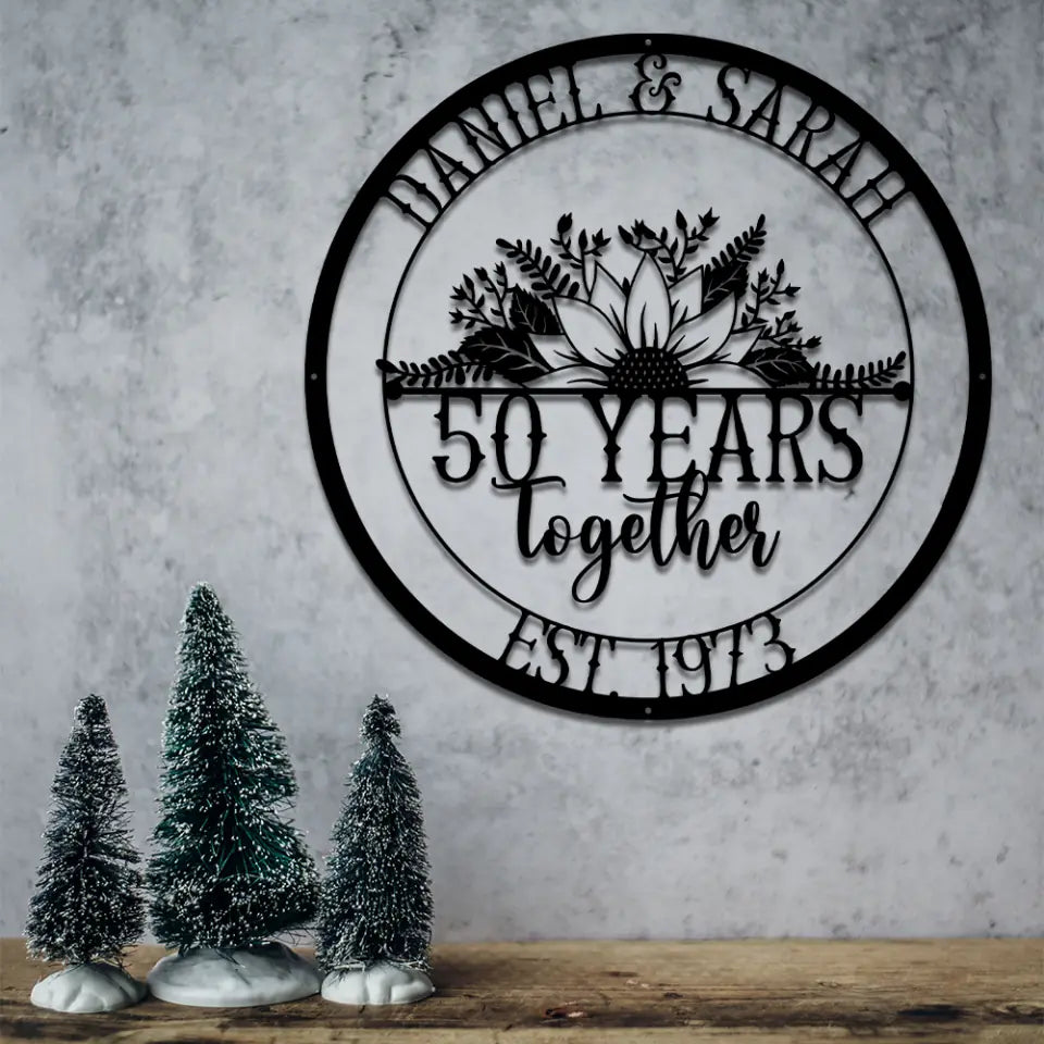 To Many More Years Together Custom Metal Signs Anniversary Gift For Couple