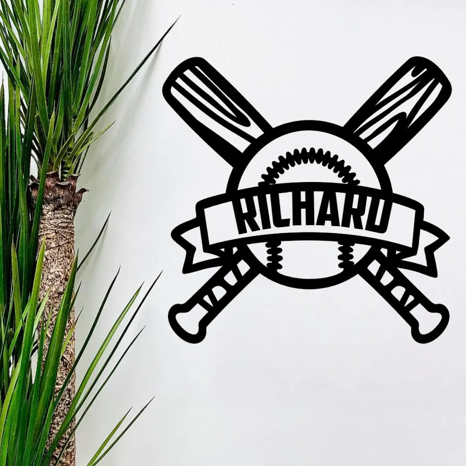 Baseball Personalized Metal Sign Gift For Baseball Lovers