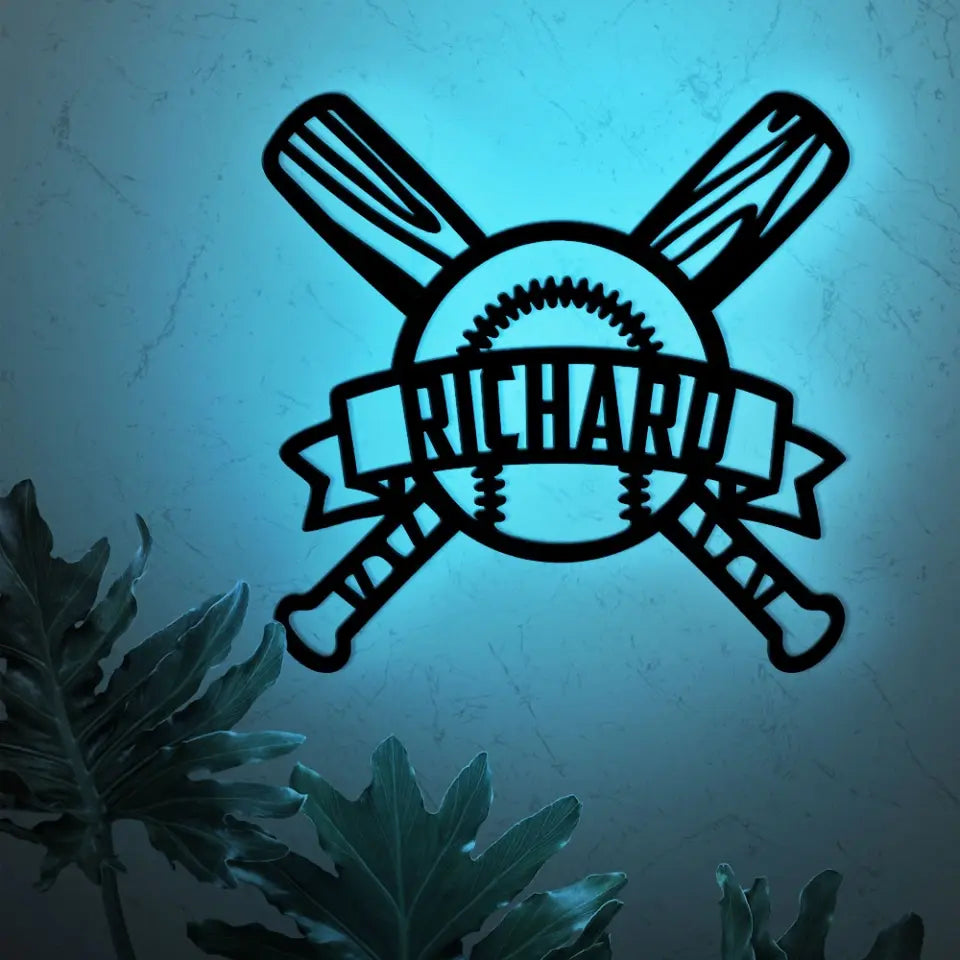 Baseball Personalized Metal Sign Gift For Baseball Lovers