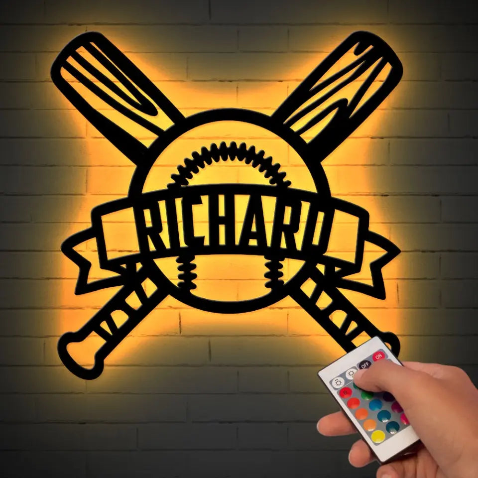 Baseball Personalized Metal Sign Gift For Baseball Lovers