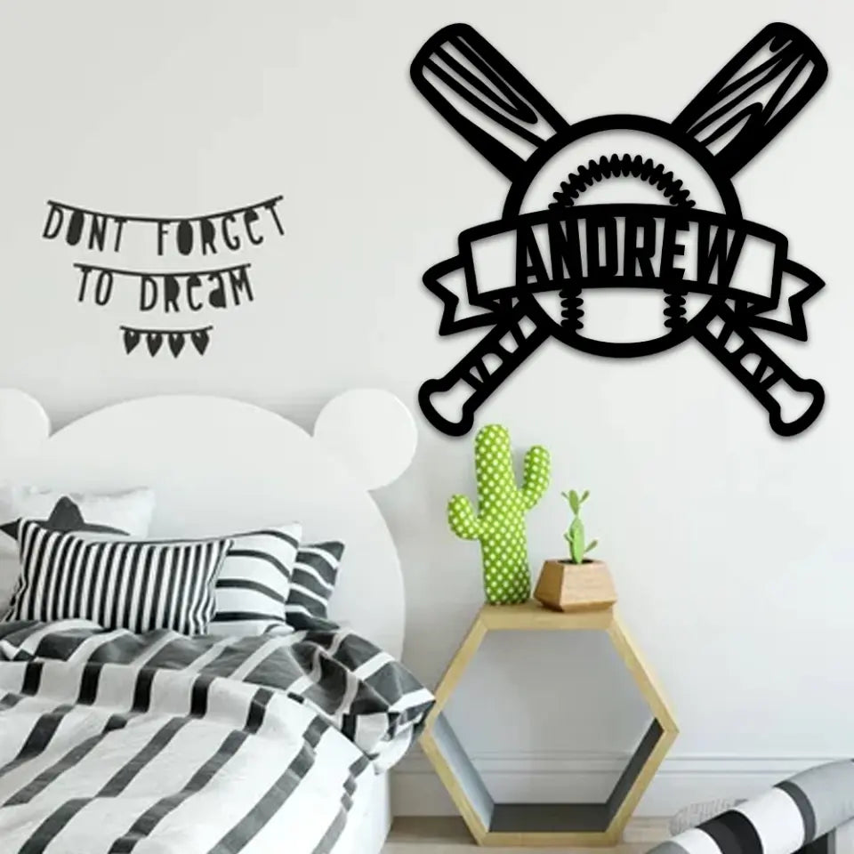 Baseball Personalized Metal Sign Gift For Baseball Lovers