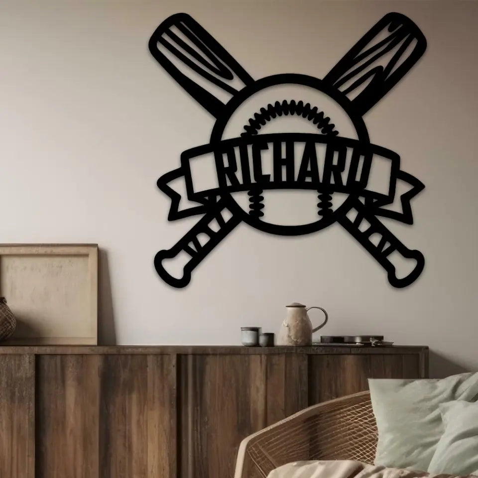 Baseball Personalized Metal Sign Gift For Baseball Lovers