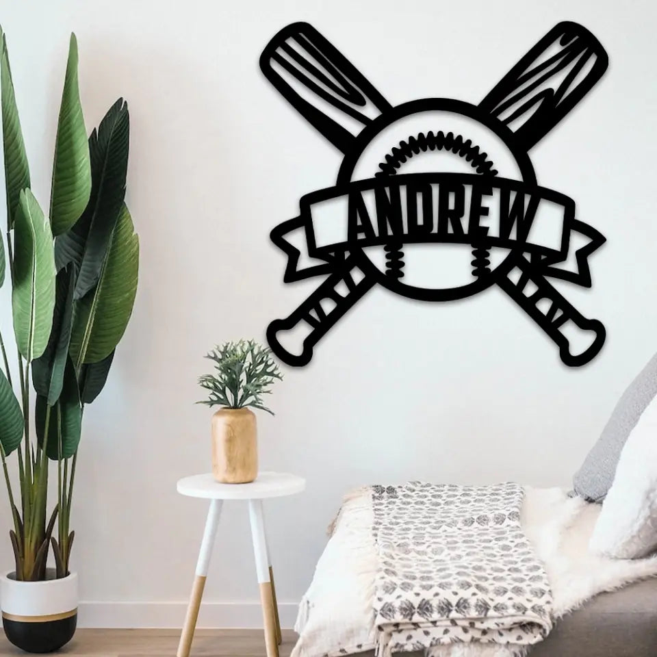 Baseball Personalized Metal Sign Gift For Baseball Lovers