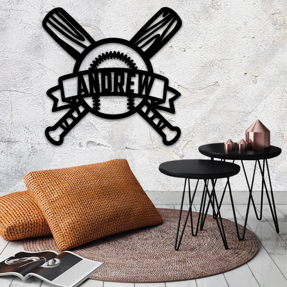 Baseball Personalized Metal Sign Gift For Baseball Lovers