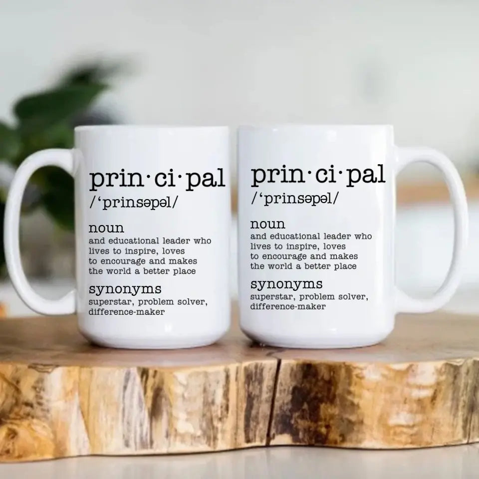 Principal Description - Personalized Mug 11oz 15oz - Gift For Principal