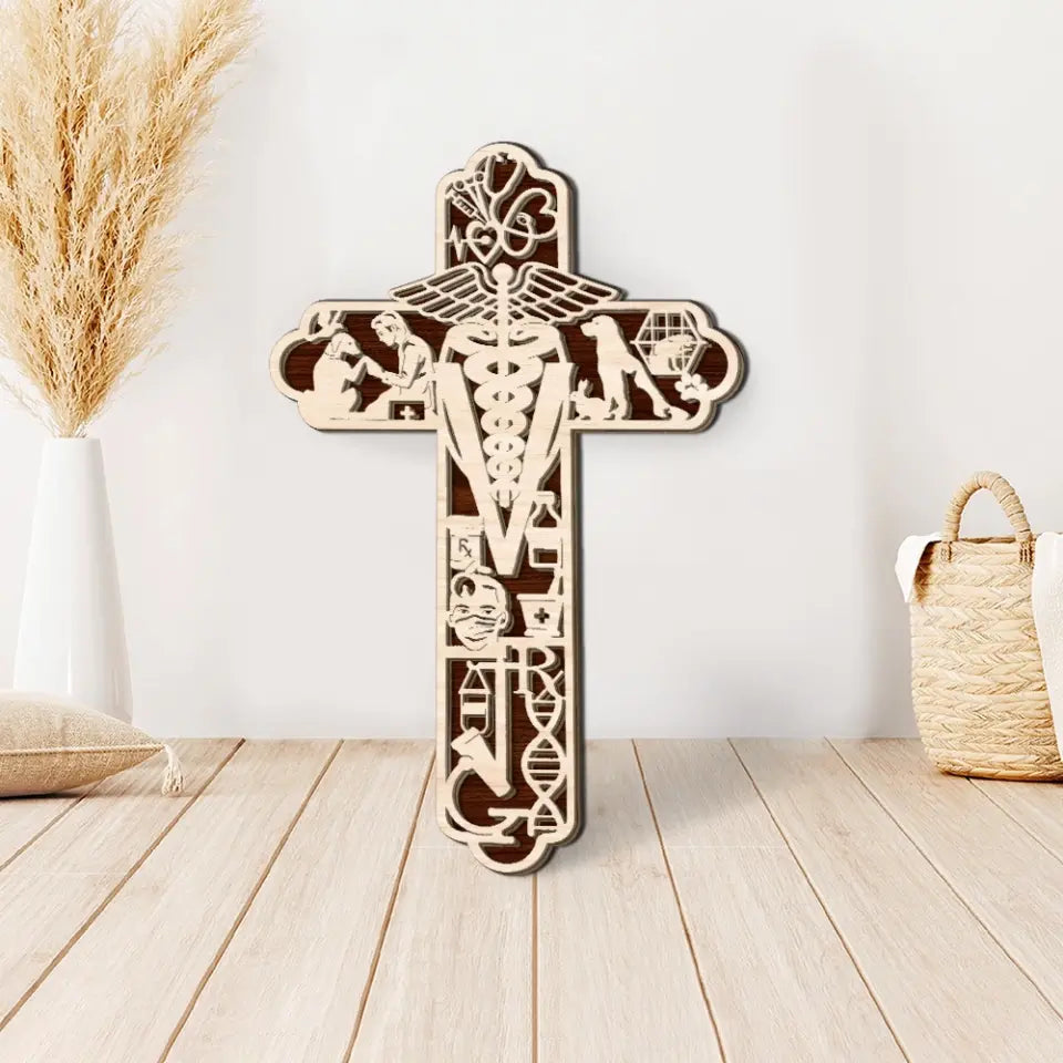 Veterinarian Wooden Sign - Personalized 3D Wood Art - Gift For Veterinarian Office