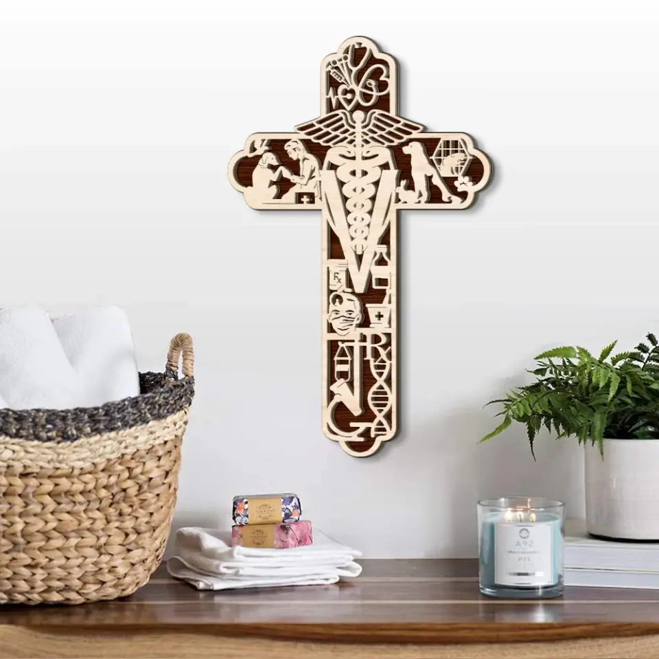 Veterinarian Wooden Sign - Personalized 3D Wood Art - Gift For Veterinarian Office