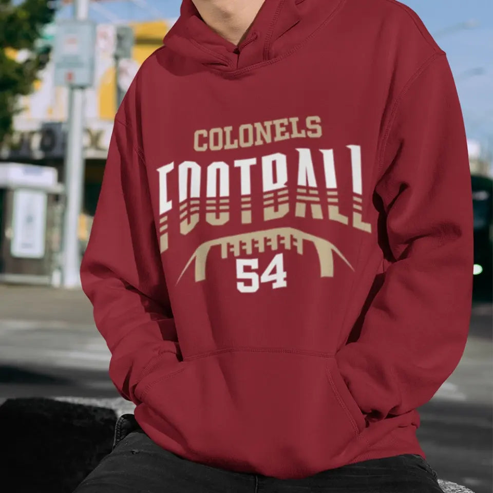 Football Hoodie Player Number Personalized Sports Hoodie