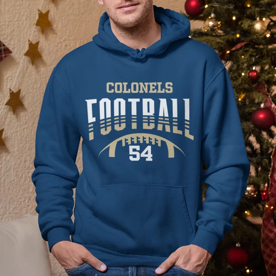 Football Hoodie Player Number Personalized Sports Hoodie