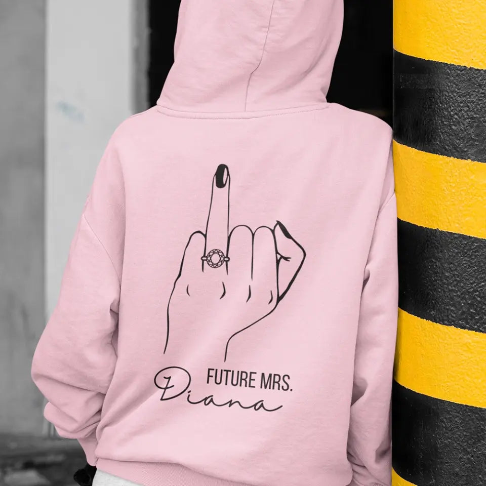 Future Mrs Engagement Ring Custom Hoodie Engagement Gift For Wife