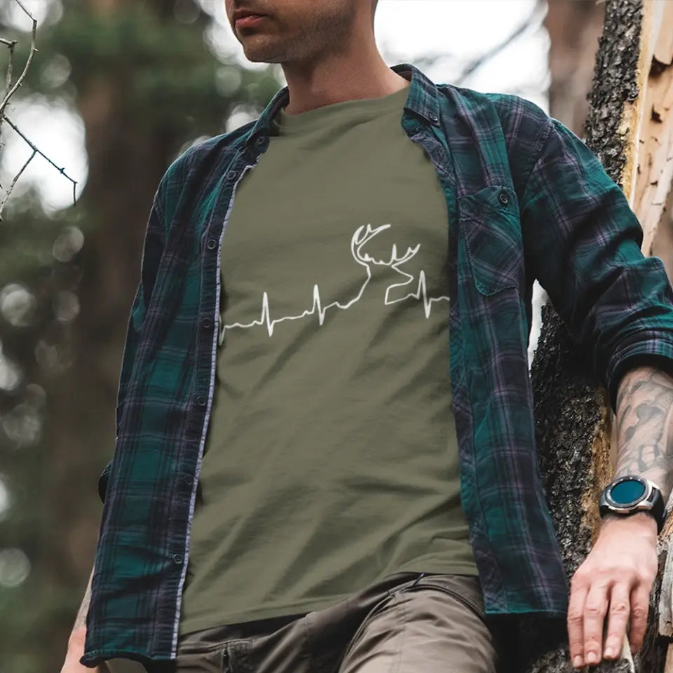 Heartbeat of Hunting, Deer Hunting and Heartbeat Shirts
