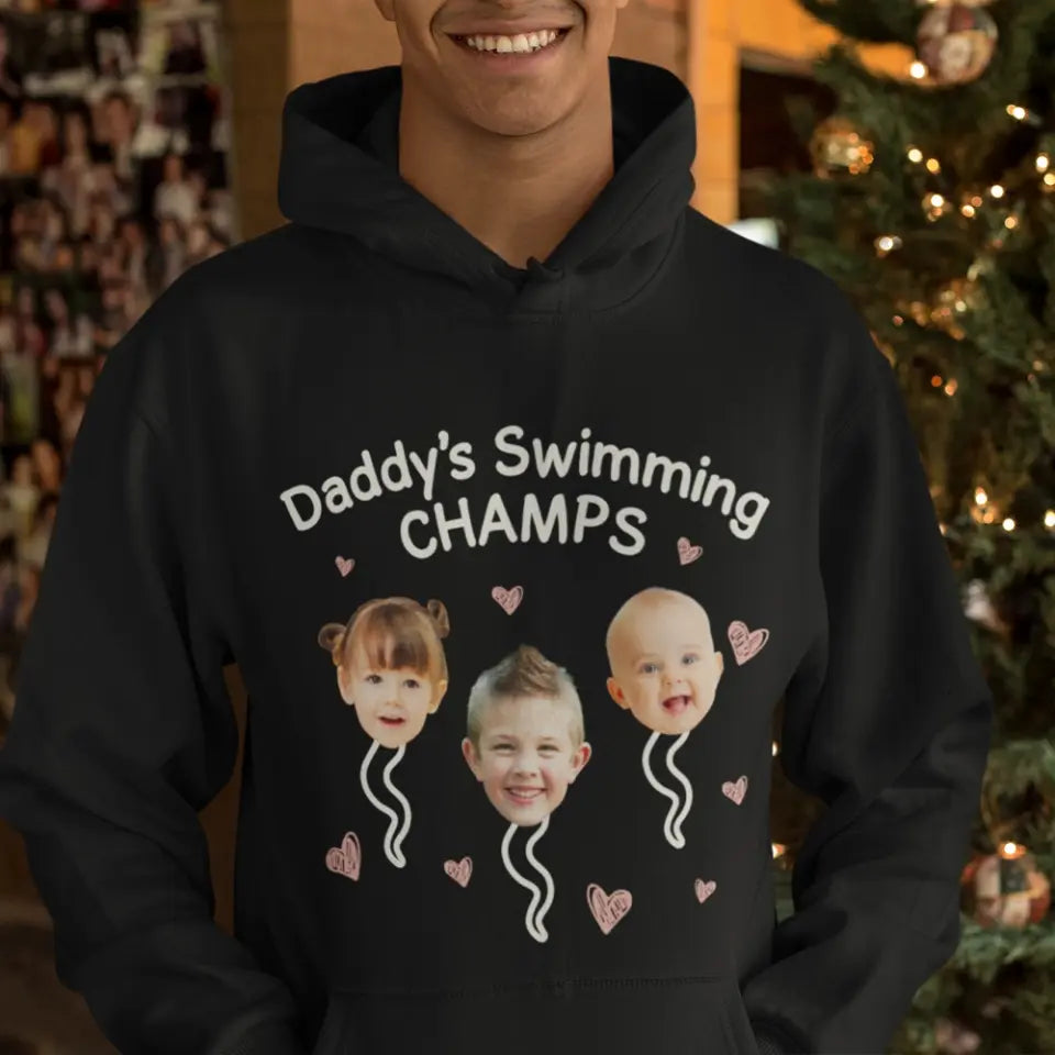 Daddy's Swimming Champs T-shirt