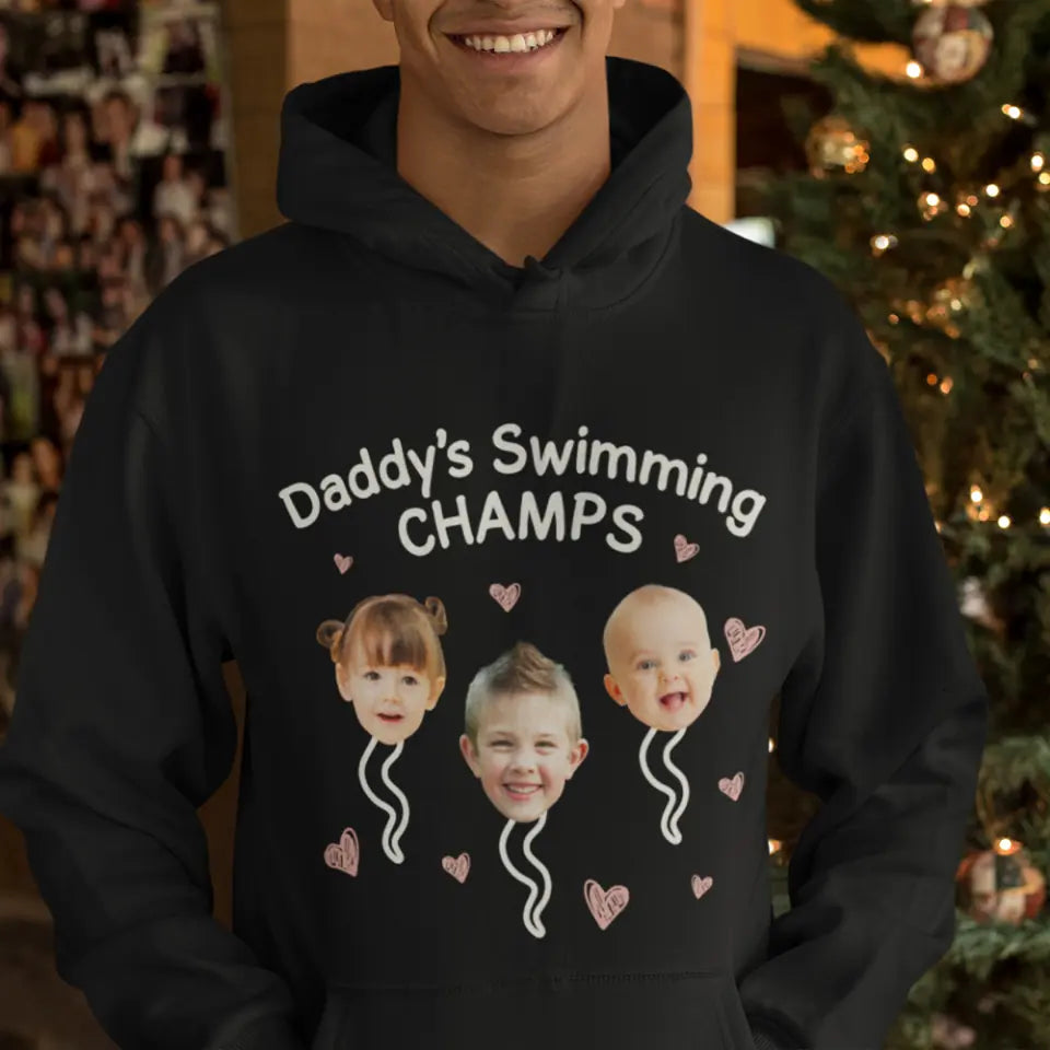 Daddy's Swimming Champs T-shirt