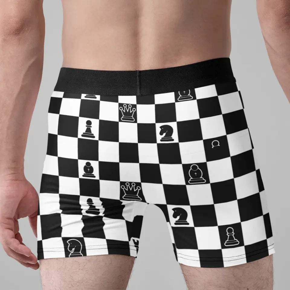 Chess Board, Chess All Over Print Men's Boxer Briefs, Gift For Chess Lovers  | 311IHPNPMB1274